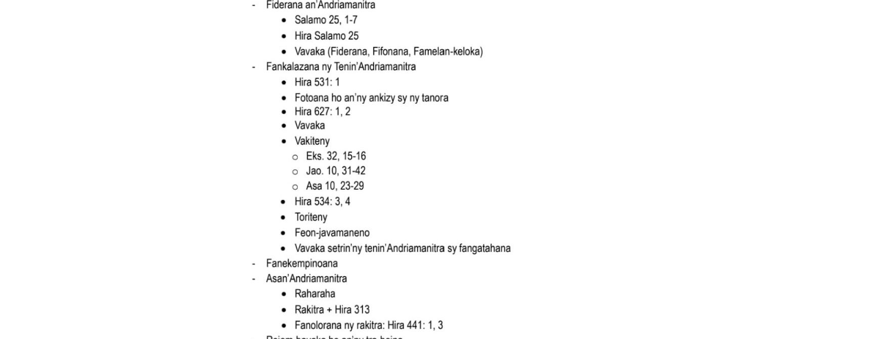 Programa Iombonana (culte 15)
